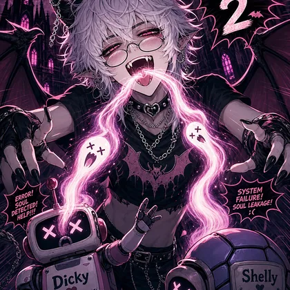 nyx sucking souls from dicky and shelly